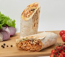 Шаурма с картошкой фри и грибами