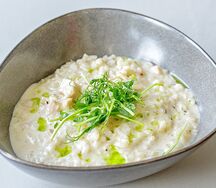 Ризотто с копченой индейкой