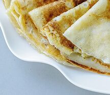 Блины на перепелиных яйцах и оливковом масле 