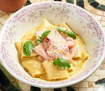 Биголи квадро формаджи с мортаделлой