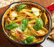 Ракушки с сыром запеченные в томатном соусе