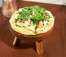 Пицца с морепродуктами пп