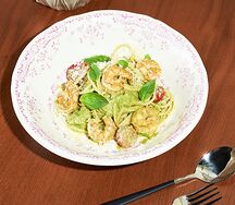 Паста с креветками пп