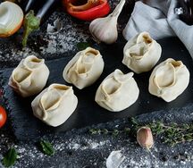 Манты с курицей и тыквой (полуфабрикат)