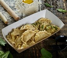 Вареники с капустой и грибами