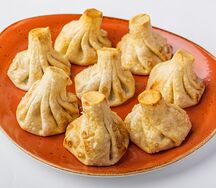 Хинкали с телятиной жареные