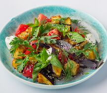 Салат Хрустящие баклажаны