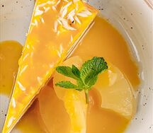 Чизкейк с ананасом и маракуйей