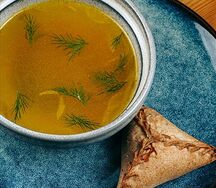 Суп лапша с эчпочмаком