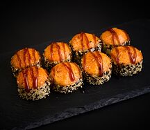 Запечённый ролл с курицей