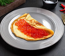 Блин с красной икрой