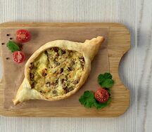 По-аджарски с грибами и сыром 