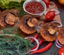 Шашлык из шампиньонов