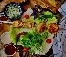 Куриная грудка на шпажке 