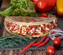 Пицца с двойным мясом 