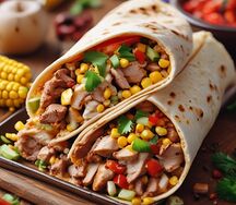 Шаурма Мексиканская с кукурузой  