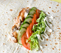 Шаурма с летним салатом