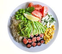 Поке с лососем и киноа