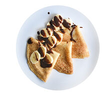 Блинчики с нутеллой и бананом