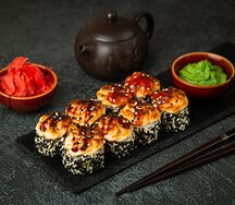 Запеченный ролл Аляска 