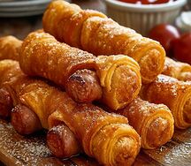 Сосиска в тесте жареная 