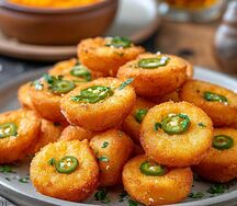 Монетки сырные с кусочками халапеньо