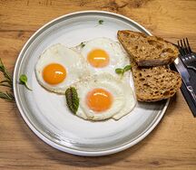 Яичница из 3-х яиц