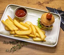 Детский бургер с картофелем фри