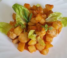 Фрикадельки с овощами