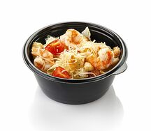 Салат Цезарь с креветками