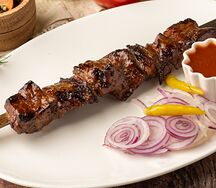 Шашлык из говяжьей печени