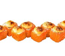 Запеченный ролл с лососем (острый)