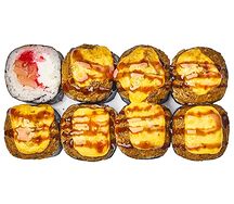 Запеченный ролл Агава сяке кунсей (острый)