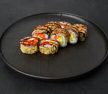 Роллы горячие с лососем