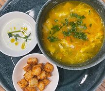 Суп-лапша из фермерского цыпленка