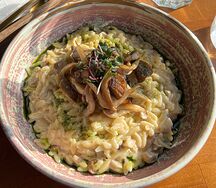 Орзо с грибами