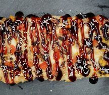 Суши-пицца с морепродуктами