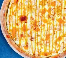 Пицца Манго Карри 32см на белом чесночном соусе