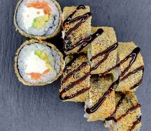 Горячий с лососем новый