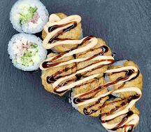 Запеченный с курицей и беконом