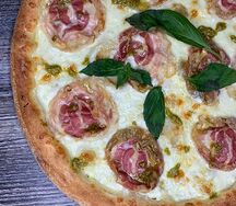 Пицца Верона 32см на белом чесночном соусе