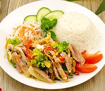 Рис с курицей и овощами