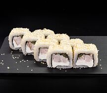 Сливочный ролл с курицей