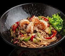 Лапша с морепродуктами