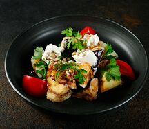Хрустящие баклажаны с мягким сыром