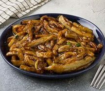 Жареная соломка из баклажанов