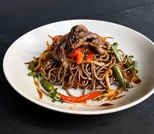 Гречневая лапша с курицей 