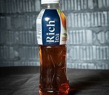 Холодный черный чай Рич Персик 0.5л бут