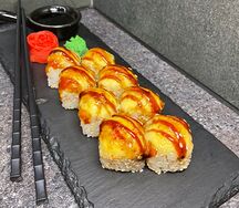 Запеченный с крабом в кунжуте Супер де-люкс