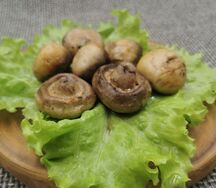 Шампиньоны на мангале